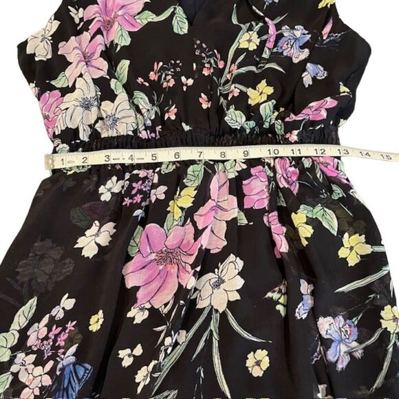 Great Jones Navy Floral Halter Maxi Dress Pockets Women's Size Medium - Picture 14 of 15